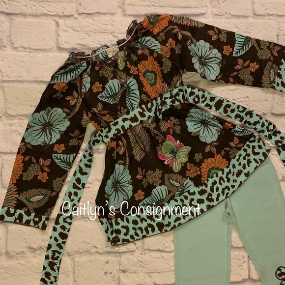 Ann Loren Boho Pant Set w Headband NWOTs - Picture 2 of 3